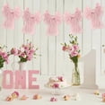 thumbnail image 7 of 5-Piece 13x11 Inch Large Pink Bows for Christmas Tree Topper, Oversized Flock Hanging Bow Ornaments for Wedding Birthday Holiday Party Decor, 7 of 7