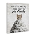 thumbnail image 3 of Stupell Industries Piles Of Laundry Cat Quotes and Sayings Painting Wrapped Canvas Canvas Art Print Wall Art, 16 x 20, 3 of 7