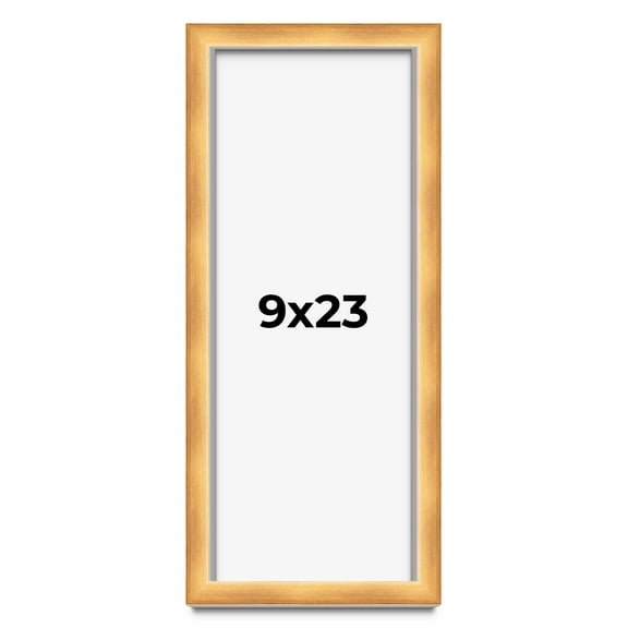 9x23 Shadow Box Bronze Cross-Brushed Display Frame | 1.625 Inches Deep Solid Wood | UV Resistant