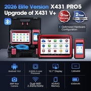 LAUNCH X431 PRO5 Diagnostic Scanner, J2534 ECU C0ding, Topology Mapping, 2-Year Updates, Intelligent Diagnostics