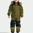 thumbnail image 2 of CHEEREAM Snow Suits Kids Girls Boys One Piece Snowsuits Waterproof Windproof Winter Outdoor Overalls Snowboarding Ski Suits, 2 of 7
