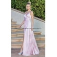 thumbnail image 5 of Vestidos de dama de honor con cuello en V y tirantes finos, vestidos de noche sin espalda sin mangas divididos, vestidos de baile hasta el suelo con bolsillos, 5 of 5