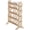 Beige, variant on Reusable Spools Wooden Thread Rack, Large Space Bobbin Holder Stand Storage, Thread Holder Organizer with Hanging Hooks, Thread Stand for Embroidery Serger Sewing Thread Storage and Hair Braiding