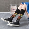 thumbnail image 5 of Vsdgher Chameleon Panther On Colored Pencils Knee Socks, High Socks Long Stretchy Sock Women Knee High Stocking, Long Socks for Women, 5 of 6