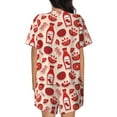 thumbnail image 6 of Fotbe Tomatoes Print Pajama Set for Women 2 Piece Loungewear Short Sleeve Tops and Shorts Set Soft Sleepwear-XX-Large, 6 of 7