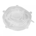 thumbnail image 2 of Couvercle de conservation des aliments, Delaman 6 pièces/ensemble emballage extensible universel couvercle de conservation des aliments outils de cuisine couvercle de joint en Silicone alimentaire, 2 of 8