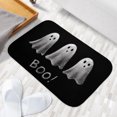 thumbnail image 6 of 1pc Three Ghosts and Boo Absorbent Non-Slip Bathroom Thickened Flannel Rug Decor,Soft,Quick Drying,Suitable For Indoor/outdoor Use,Bathrooms,Bedrooms,Kitchens,Terrace,Laundry Rooms,16"x24", 6 of 9