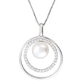 thumbnail image 3 of LavaJewelry Imperial Pearl Necklace, 925 Silver Pendant Necklace for Women, 3 of 4