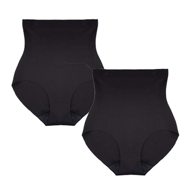 FEM Seamless Shapewear Panties Briefs High Waisted and Laser Cut Finish - 2  Pack 