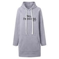 thumbnail image 4 of SwiftWear Women's "Yes I'm Still Cold " Print Long Hoodie Oversized Pullover Sweatshirt with Drawstring Hood, Soft Fleece Lined Casual Tops Gray, 4 of 4