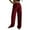 Wine, variant on SwiftWear Women's Ribbed Jogger Pants with Elastic Waist, Comfortable Wide Leg Trousers Casual Athletic Lounge Wear S-2XL