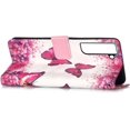 thumbnail image 4 of Compatible with Samsung Galaxy S23 Plus Wallet Case Leather with Card Holder Stand 3D Cute Painted Effect Design Flip Full Protection Phone Case for Samsung Galaxy S23 Plus Rose Butterfly YB, 4 of 10