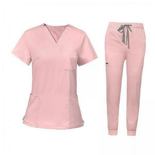 Uniforme de enfermera,Conjunto de uniforme de enfermera,pantalón largo,parte e inferior del uniforme,Traje de trabajo de enfermera para mujer,ropa de trabajo para spa y peluquería de