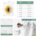 thumbnail image 6 of Yellow Sunflower Balloon Curtains 63 Inch Length for Living Room/Bedroom, Floral Rustic White Quotes Rod Pocket Privacy Door Curtains Decorative Tie Up Shade for Window 52"x63", 6 of 8
