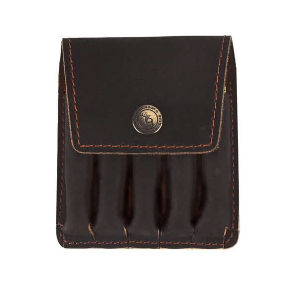 TOURBON Leather Shell Pouch, Black Wallet with Belt Loop