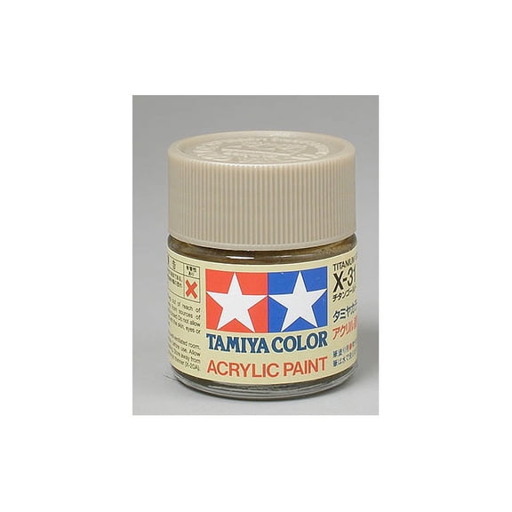 Tamiya 81031 Acrylic X31 Titanium Gold 3/4 oz TAM81031