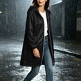 thumbnail image 6 of Enjoytime Rain Coats for Women Waterproof Hooded Long Rain Jacket Outdoor Travel Lightweight Windbreaker, 6 of 8