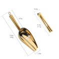 thumbnail image 2 of Juego de cucharas y pinzas para hielo BISDARUN de acero inoxidable dorado, 2 of 7