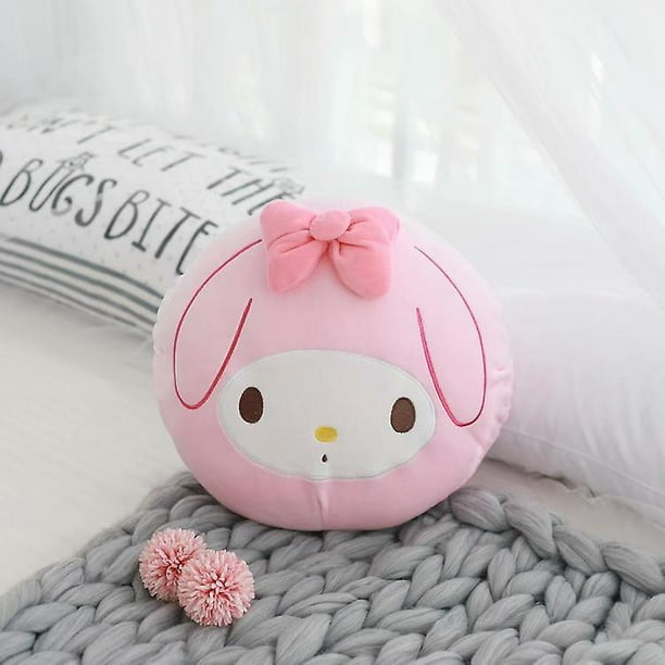 Kawaii Sanrio My Melody Hello Kitty Cinnamoroll Cartoon Plush Doll Room  Decor Cute Soft Cotton Small Pillow Cushion Stuffed Doll 