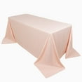 thumbnail image 5 of Balsa Circle 60x102 in Blush Scuba Polyester Rectangle Tablecloth Wedding Party Events Decorations Supplies, 5 of 8