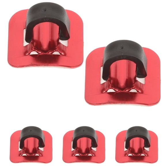 FESTFENDS 5Sets Bike Cable Ferrules Guide for Cable Clips in Red and Assorted Color