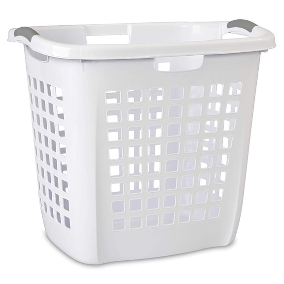 Sterilite Ultra Easy Carry Plastic Laundry Basket Hamper, White (16 Pack)