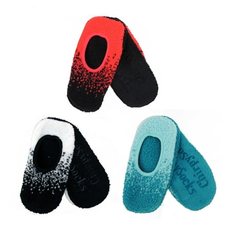 

BambooMN Brand - Fuzzy Gradient Comfort Slippers - Assortment D - size M - 3 Prs
