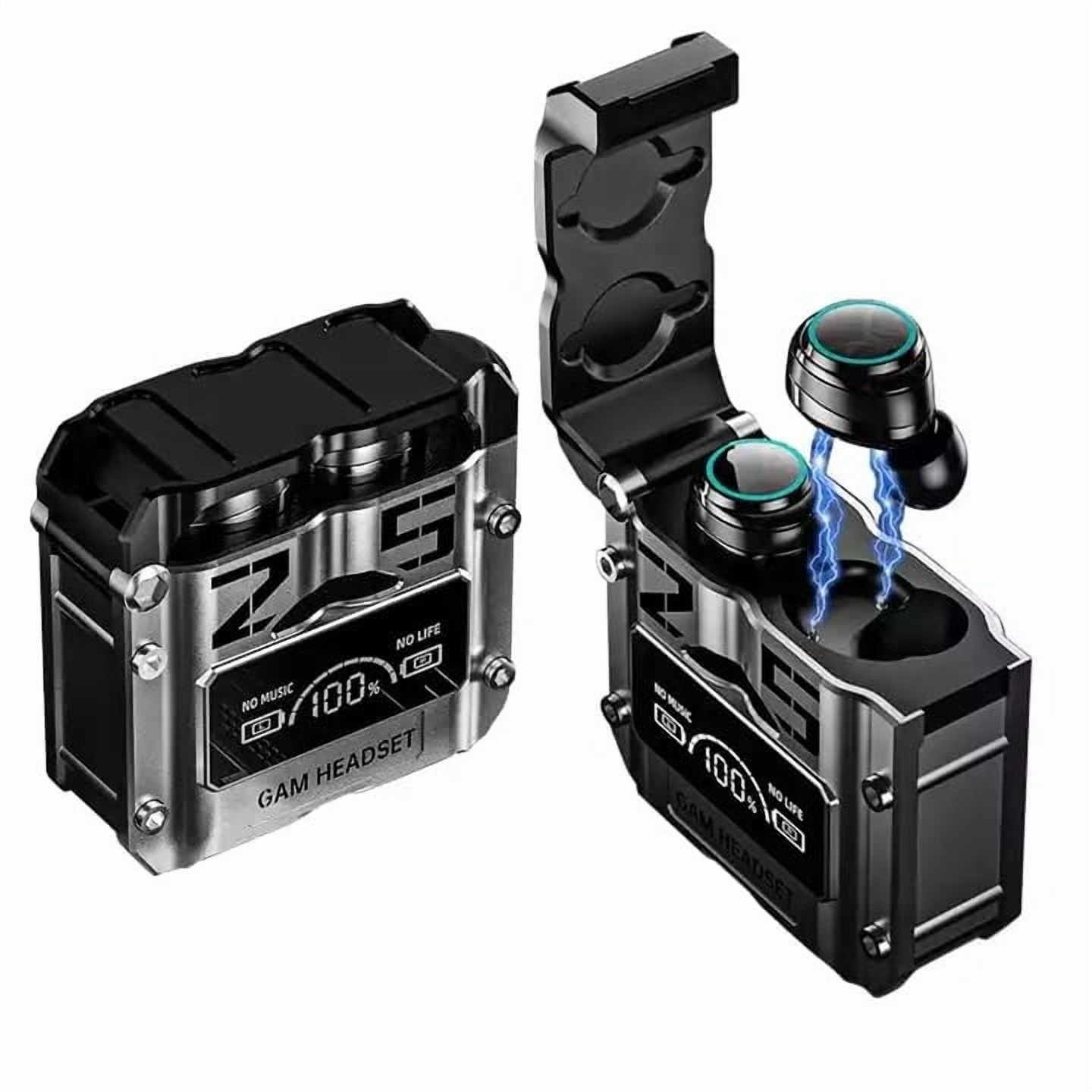 M25 Wireless Earbuds with LED Display, Touch Control, Noise Reduction, Waterproof, Stereo In-Ear Headphones