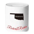 thumbnail image 1 of Oklahoma America USA Map Outline Rich and Rich Bank Saving Box Coin, 1 of 1