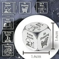 thumbnail image 4 of Retirement Activity Dice 1 Set Stainless Steel Activity Decision Dice Retirement Gifts Coworker Colleague Employee Appreciation Gifts, 4 of 7