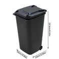 thumbnail image 2 of Mini Wheeled Trash Can with Lid | Small Plastic Storage Bin with Handles and Wheels for Desktop, Kids Toy, Office Organizer, Multi-Purpose Mini Trash Can, 2 of 3
