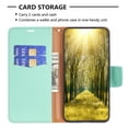thumbnail image 4 of Allytechgroup Flip Wallet Phone Case for iPhone 16 with Lanyard, RFID Blocking PU Leather Case with Kickstand Credit Card Slot Full Body Protective for iPhone 16, Green, 4 of 5