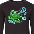 thumbnail image 4 of Inktastic Sea Turtle Swimming Long Sleeve Youth T-Shirt, 4 of 5