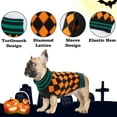 thumbnail image 4 of PUMYPOREITY Turtleneck Dog Sweater, Halloween Pullover Knitwear Vest Jumper Coat for Small Medium Dogs, Warm Casual Doggy Crochet Clothes for Fall Winter Cold Weather, 4 of 8
