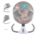 thumbnail image 1 of Mecedora Eléctrica para Bebe Cuna Moises Musical Con Mosquitero Gris Gaon, 1 of 9