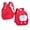 Red, variant on Weebloom School Backpack For Kids Boys Girls Cute Print Casual School Daypack Bookbag Preschool Kindergarten Red