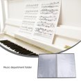 thumbnail image 1 of unbranded Sheet Music Folder Negro A4 Con Cubierta Robusta Y Anillas Para Organización En Oficina, 1 of 6
