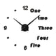thumbnail image 2 of Reloj de pared moderno con números arábigos, sin marco, decorativo, hecho a mano, ideal para el hogar. Negro, 2 of 8