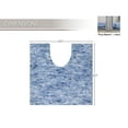 thumbnail image 3 of Luxury Toilet Rugs U-Shaped 20x20, Extra Soft and Absorbent Microfiber Bathroom Rugs, Non-Slip Plush Shaggy Bath Mat, Machine Wash Dry, Contour Bathroom Mats for Toilet Base, Blue, 3 of 9