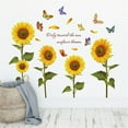 thumbnail image 5 of 32x39 inch Sunflower Wall Decals 2 Pack Wall Stickers Wall Art Stickers Wall Decor Peel and Stick Wall Decals Peel and Dtick Home Decir for Interior Wall Decor, Bathroom, Home Decoration, 5 of 8