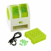 2 USB Portable Mini Fan Blade-less Mini Cooler Air Vent Cooling Fan Fragrance