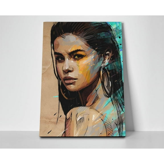 Selena Gomez Painting Poster or Wrapped Canvas