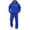 Blue, variant on Men’s Hoodie Jogger Set Pullover Hoodie Warm Hoodie Jogger Set Loose Fit 2 Piece Sweat Suit Outfit Drawstring Waist Gym Workout