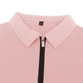 thumbnail image 6 of guisaled Men Shirts Quarter Zipper Solid Color Golf T-Shirt Summer Dressy Casual Short Sleeve Henley Shirts Quick Dry Tees, 6 of 9