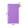 Weijiyouyu 6 Sheets Binder Sheet Dividers Replacement Binder 6hole
