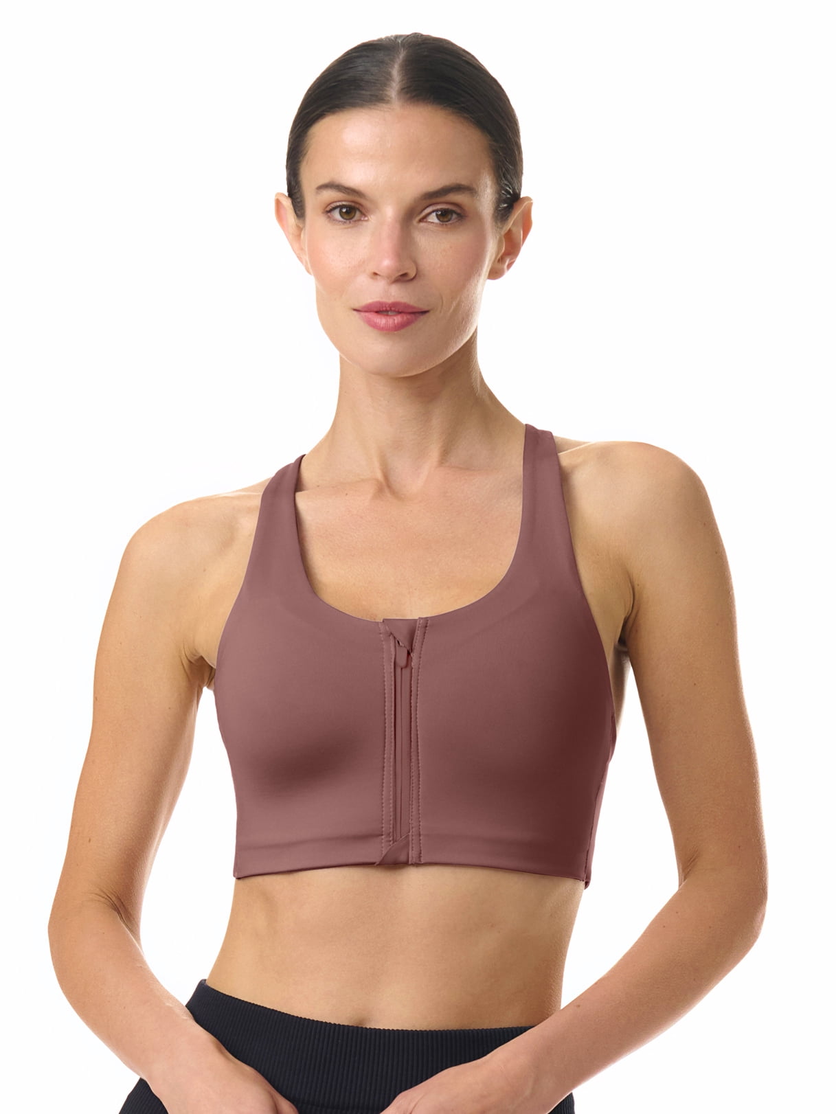 Avia Women's High Support Zip Front Sports Bra, Sizes XS-XXXL