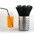 thumbnail image 3 of [900 Count] 5 Inch Coffee & Cocktail Stirrers/Straws Disposable Plastic Sip Stir Swizzle Sticks - Black, 3 of 8