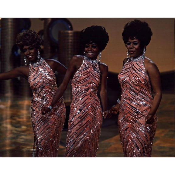 The Supremes In Pink And Silver Sequin Dresses Photo Print (8 x 10) - Item # MVM02344