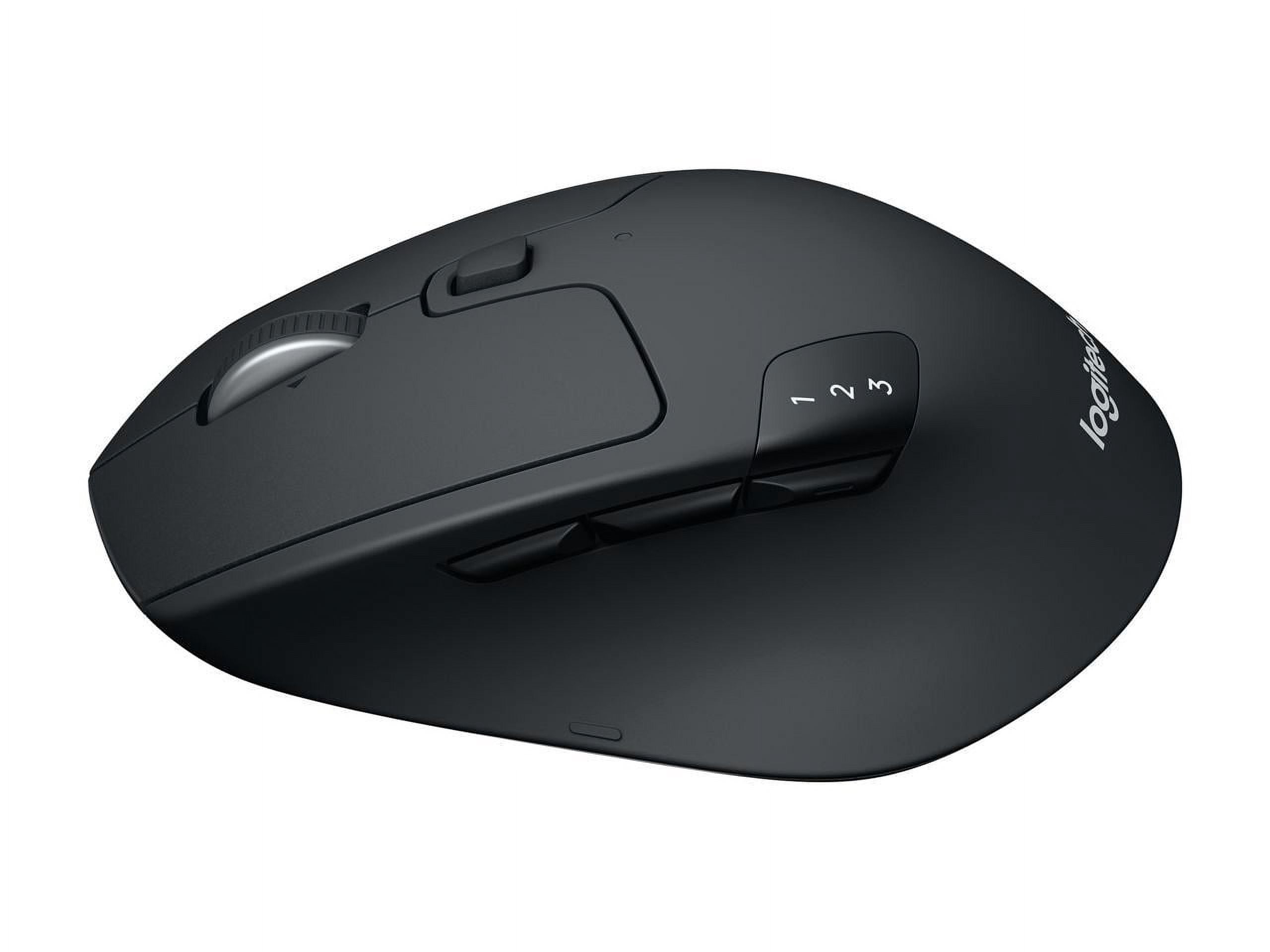 Logitech M720 Triathlon Multi-Device Wireless Mouse, Bluetooth, USB Unifying Receiver, 1000 DPI, 6 Programmable Buttons, 2-Year Battery, Compatible with Laptop, PC, Mac, iPadOS