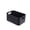 Black, variant on Small Plastic Storage Bin, Cosmetic Storage Basket, Sundries Snack Storage Box for Vanity, Bathroom, Countertop, Office Decor 4*6*9.1 in